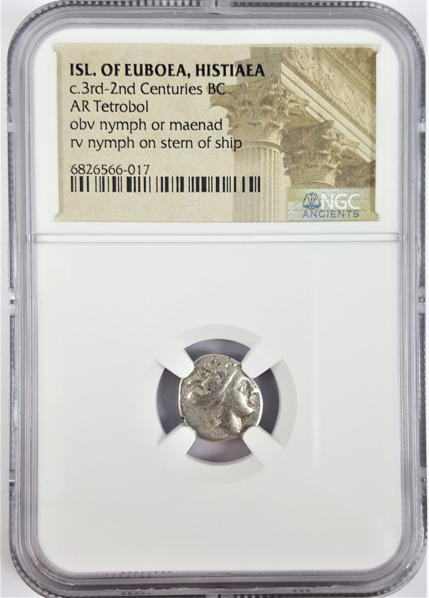 Ancient Greek NGC Certified AR Tetrobol of Histiaea / Histiaia