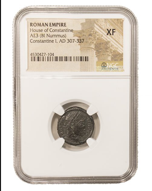 NGC XF Roman AE of Constantine I, the Great (AD 307-337)