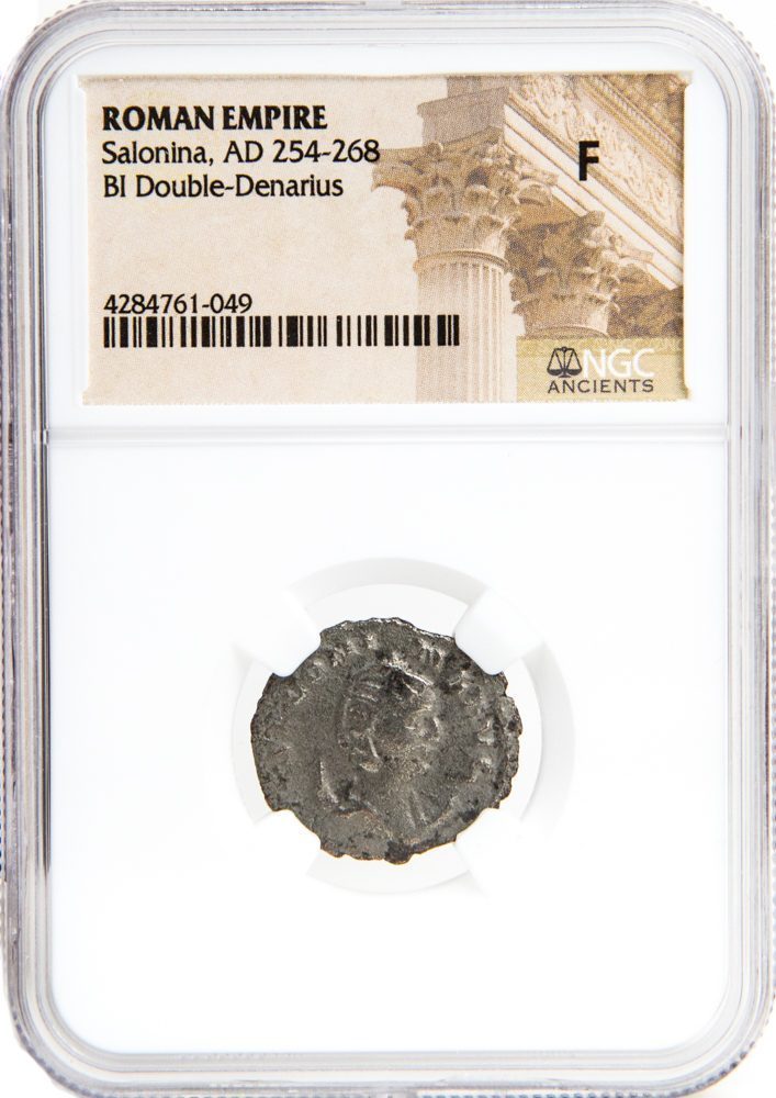 NGC F Antoninianus / Double Denarius of Empress Salonina AD254-268
