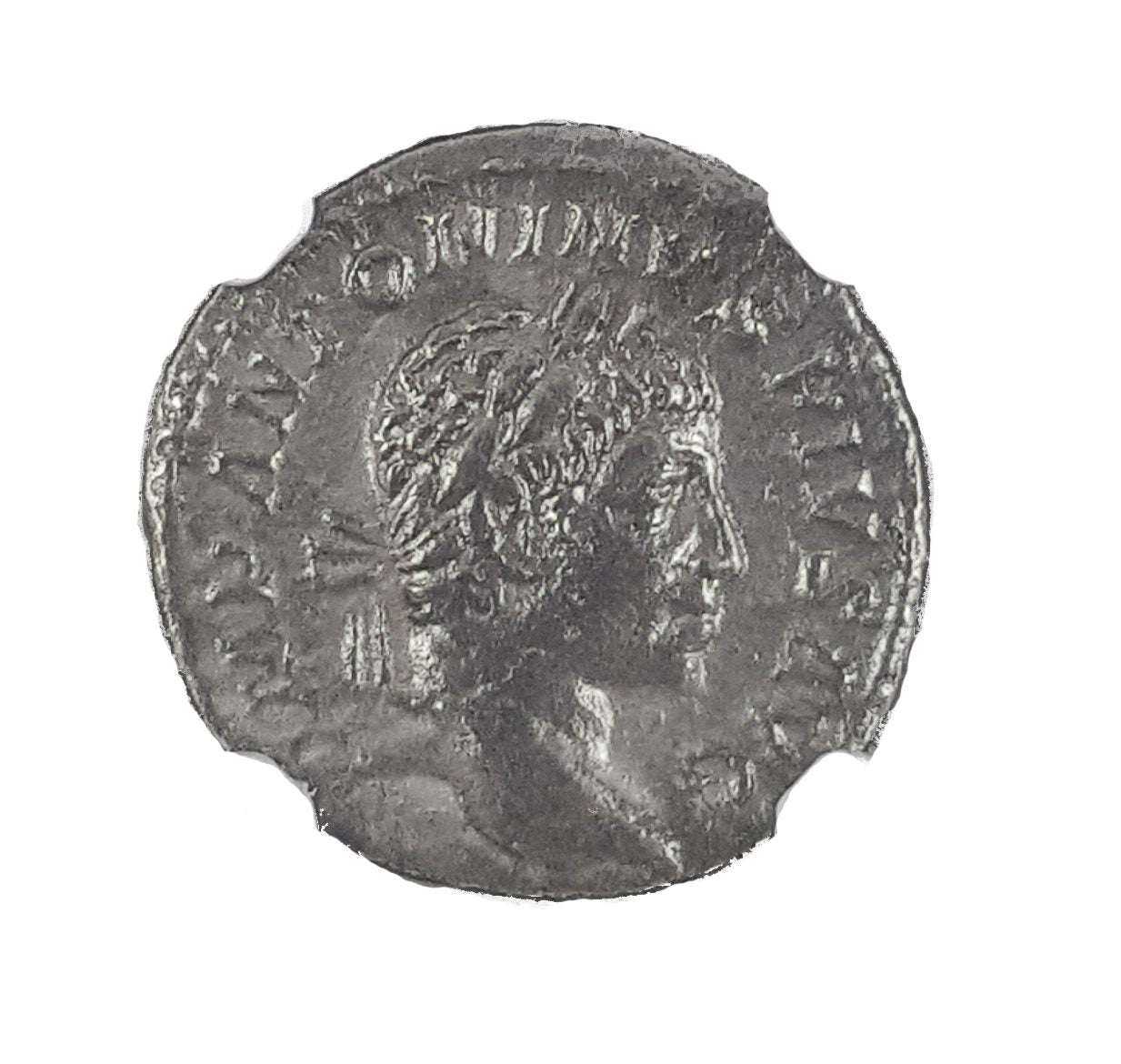 Roman Silver Denarius of Elagabalus (AD 218-222) NGC(VF)